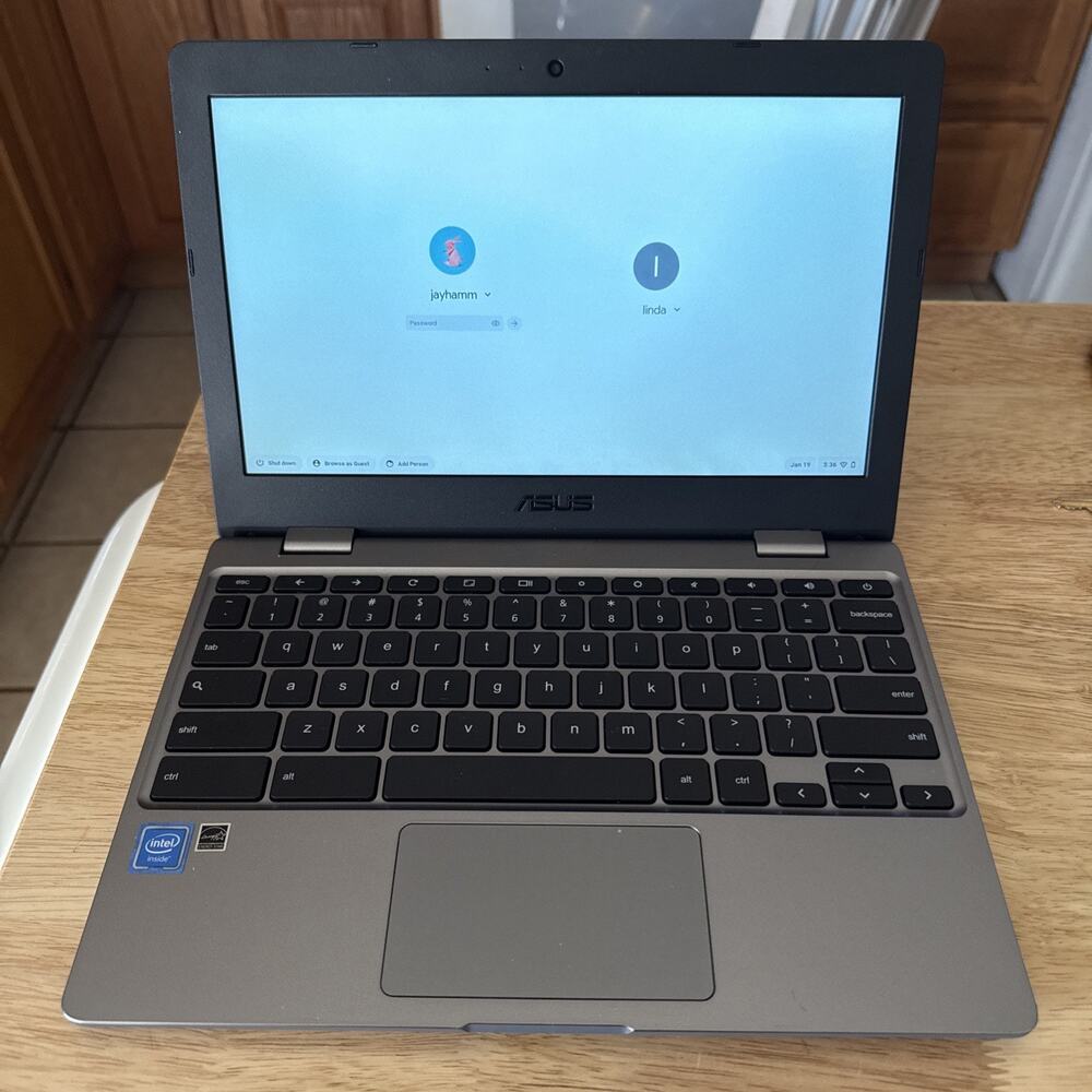 ASUS CHROMEBOOK 11.6"in GREY 4GB RAM CX22NA-BCLN4 INTEL Memory Unknown
